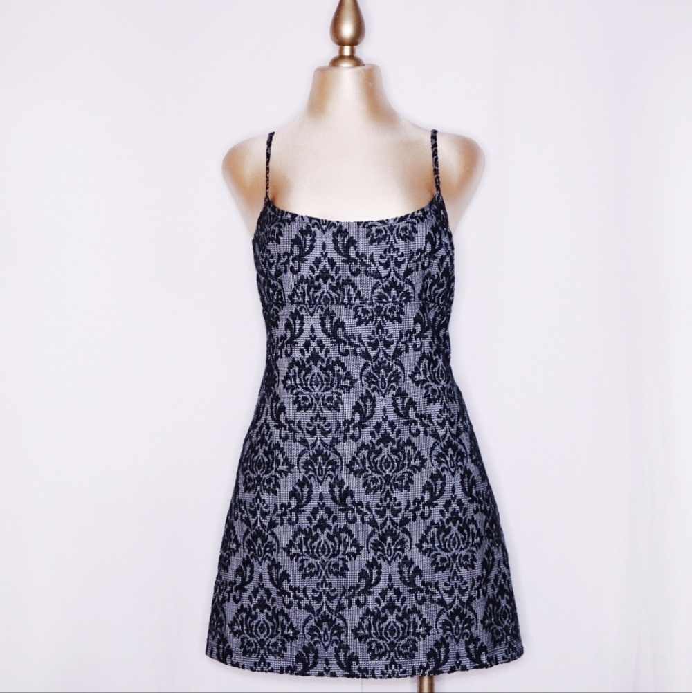 URBAN OUTFITTERS cute black and grey mini dress, Medium
